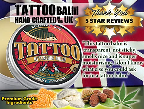 Tattoo Balm Salve (15ml) - Tattoo Aftercare Balm, Tattoo Moisturiser Promotes Healing & Protection of Tattoo, Tattoo Brightening Cream Helps Revitalise Old Tattoo, Made from All Natural Ingredients - Image 3