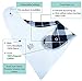 Baby Bandana Bibs for Drool Boys and Girls, 8-Pack Hypoallergenic Absorbent Organic Cotton with Snaps Teething Drooling, Unisex Baby Shower Gift Newborn Registry Must Haves (Black White Monochrome)