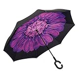 Aweoods Double Layer Inverted Umbrella Cars Reversible Umbrella