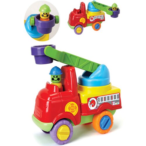 Fire Engine with turning ladder and firefighters by Funtime