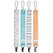 Liname Pacifier Clip for Boys & Girls - 4 Pack - Premium Quality & Modern 2-Sided Design - Pacifier Clips Fit all Pacifiers & Soothers - Perfect Baby Shower Gift