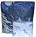 Wolves Midnight Blue Comforter Set & Sheets Wildlife Lodge Cabin (Bed in A Bag) (8pc King Size)