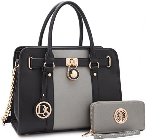Multi Pockets Satchel for Women Beautiful Ladies Spring Handbags and Purses Wallets Shoulder Bags Tote Work Briefcase