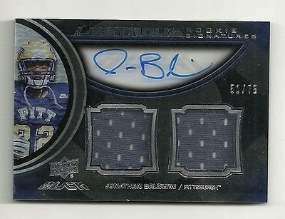 2011 Upper Deck EXQUISITE LUSTROUS Rookie Jersey Auto JONATHAN BALDWIN #51 of 75
