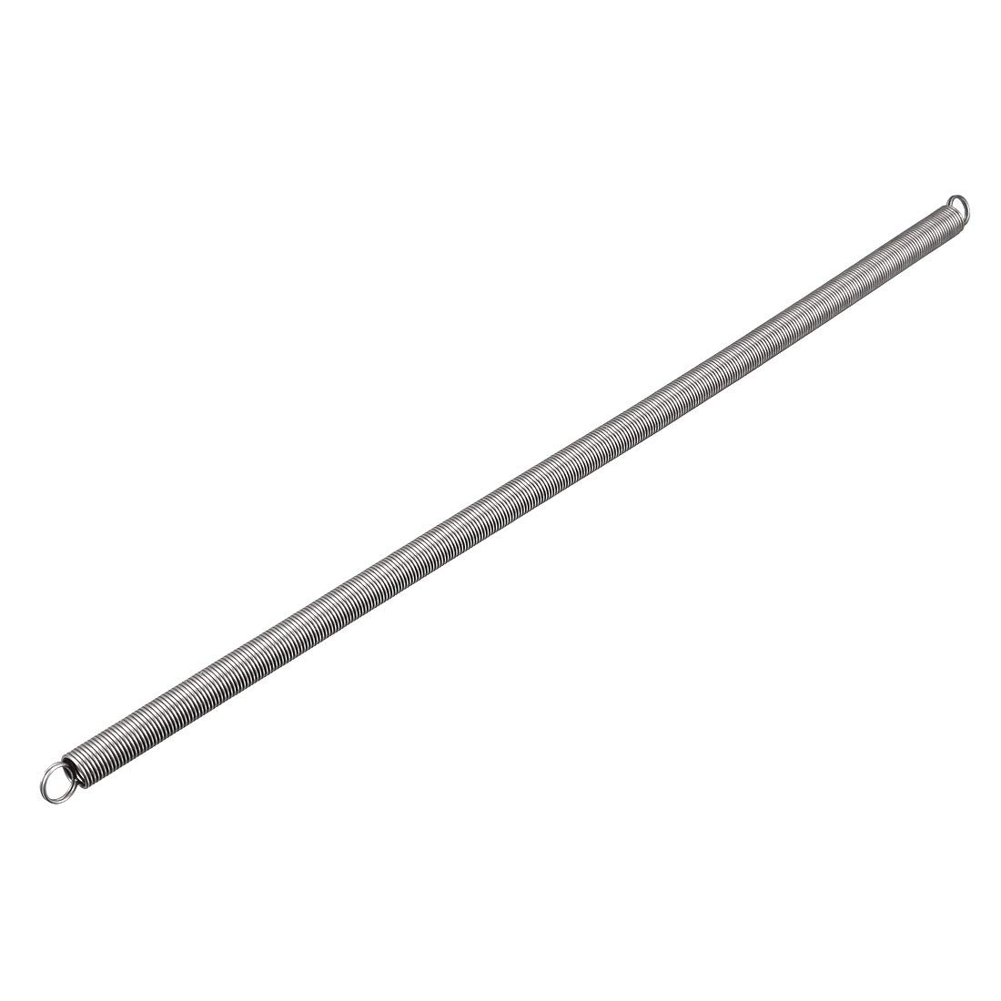 sourcingmap Extension Spring - 0.9mm Wire Dia , 9mm OD , 300mm Free Length Spring Steel Small Dual Hook Tension Spring