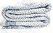 Third Eye Export Hand Made Cotton Indian Kantha Quilted Kantha Quilt Bed Spread Blanket Throw Indian Queen Size White Base Size 90” X 108” (White)