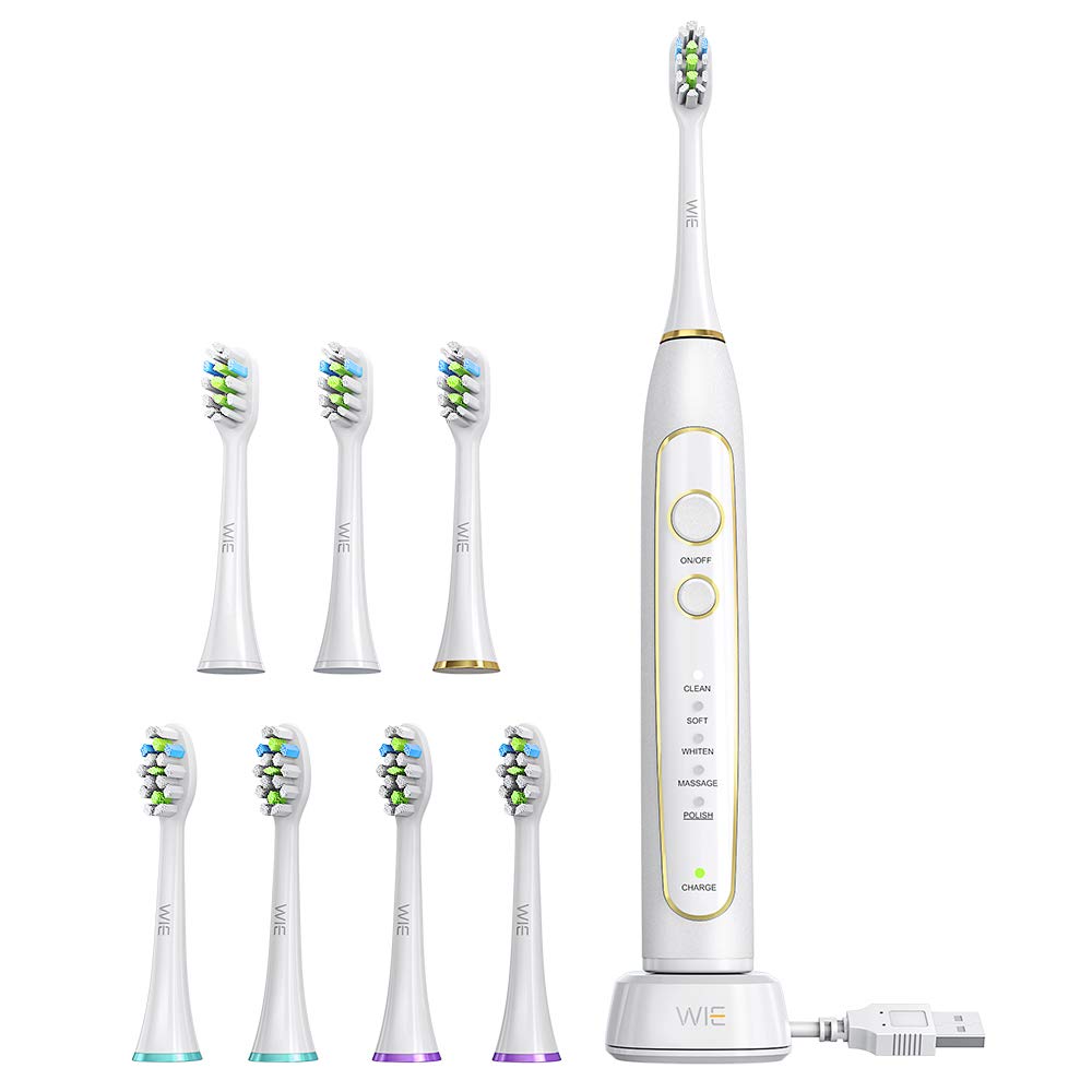 Electric Toothbrush Wie Rechargeable Sonic Electric Toothbrushes For Adults Smart Timer 5 Brushing Modes Ipx7 Waterproof Autobrush Travel Electric