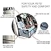 WOPET Deluxe Portable Pet Dog Booster Car Seat with Clip-On Safety Leash and Zipper Storage Pocket– Perfect for Small and Medium Pets up to 30 lbs (Grey)