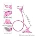 AMS Universal Cell Phone Holder, Clip Holder, Lazy Bracket Flexible Long Arms for All Mobile, Fit On Desktop Bed Mobile Stand for Bedroom, Office, Kitchen (Pink)