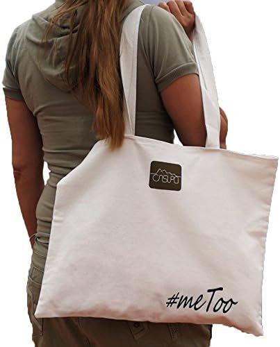 SHOPPING REUSABLE GROCERY BAG - OXFORD CLOTH CANVAS TOTE BAG FOR WOMEN - ME TOO 17"x13" (inches) - SHOULDER STRAPS 11”