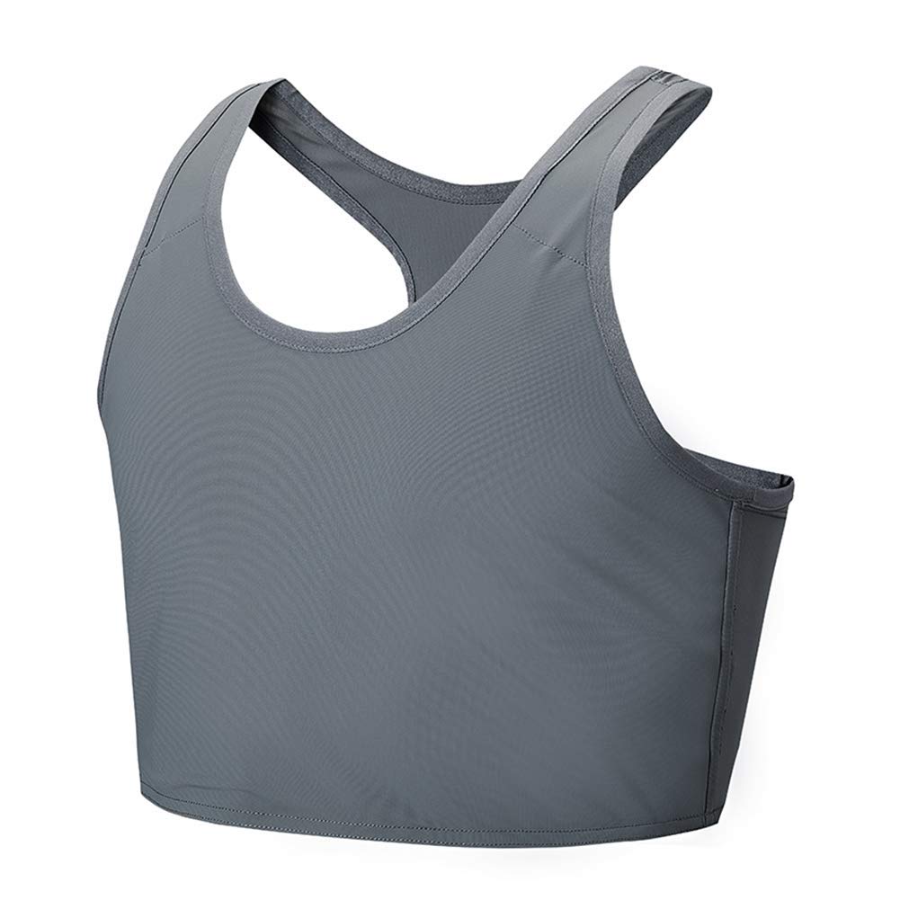 Idtswch Chest Binder for Transgender - FTM Chest Compression Bra, Gray 167, Small