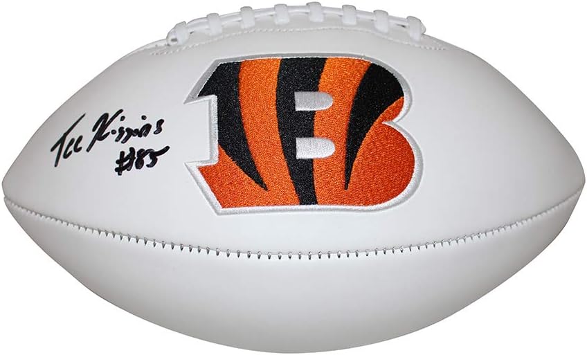 Amazon Com Tee Higgins Autographed Signed Cincinnati Bengals Logo Football Bas Sports Collectibles