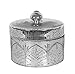Creative Co-Op DA3242 Medium Decorative Antique Silver Mercury Glass Container with Lid
