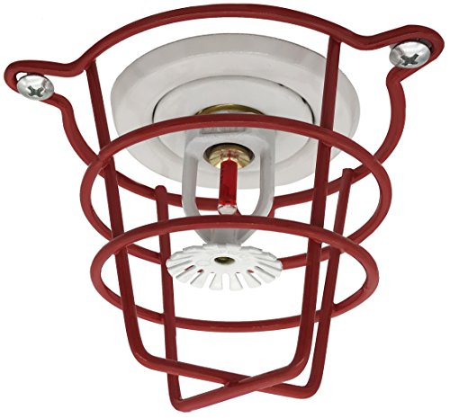 Happy Tree (6 Pack) Red Fire Sprinkler Head Guard for Both 1/2" & 3/4" Sprinkler Head for Protecting Flush Mount & Side Wall & Pendent Semi - Recessed Sprinkler Head