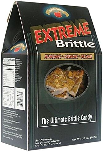 Brittle Brittle Extreme Brittle - Brittle with Almonds, Cashews and Pecans - 32 oz