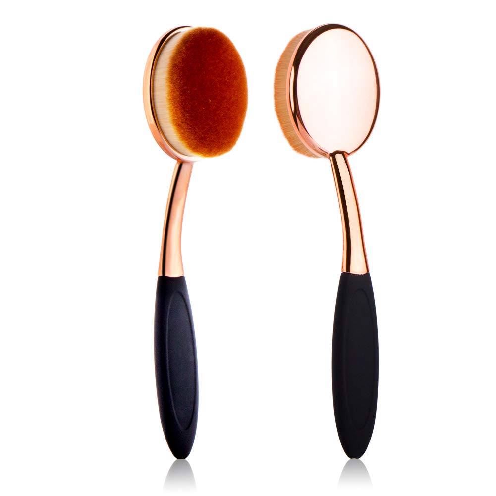 UNIMEIX 10 Pack Blending Brush for Card Making Crafting Ink Blender Brushes Set Tool Paper Background Brush Drawing (Rosegold)