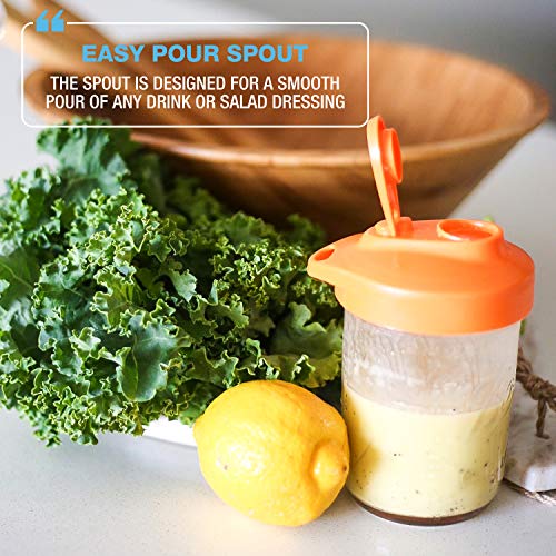 Masontops Multi Top - 2 Pack - Wide Mouth Mason Jar Lids with Easy Pour Spout and Flip Cap - Sip, Pour, Store & More - Lid Accessories For Mason Jars