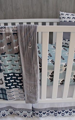 cow crib bedding set