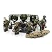 WW2 Woodland Camo Artillery Squad - Military Building Block Toy