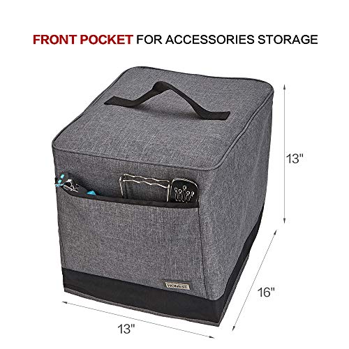 HOMEST Air Fryer Dust Cover with Accessory Pocket Compatible with