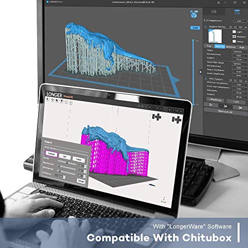 image for LONGER Orange 30 3D Printer, UV Photocuring 3D Printer with 2K High Re