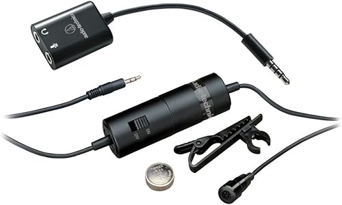 Audio-Technica ATR-3350IS Omnidirectional Condenser Lavalier Mic
