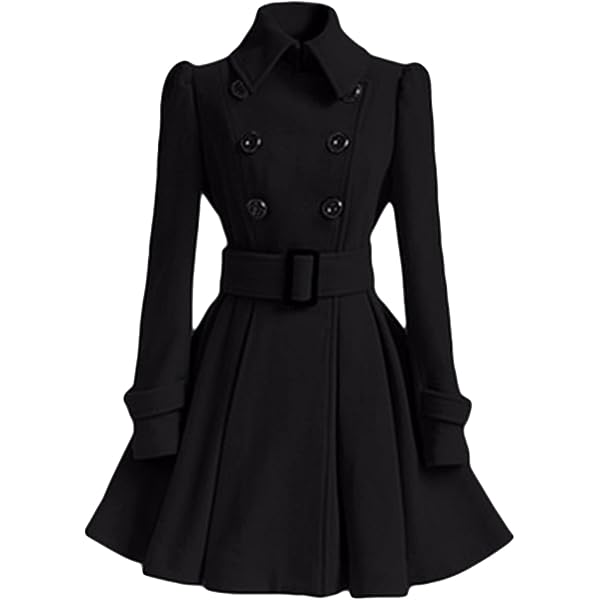 Amazon.com: Sexyshine Women's Winter Double Breasted Dress Coats