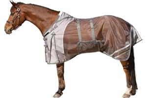 Schneiders Mosquito Mesh II Adjusta-Fit Horse Fly Sheets | Insect & UV Protection for Horses | Durable 350D Mesh | Reflective Safety Stripes
