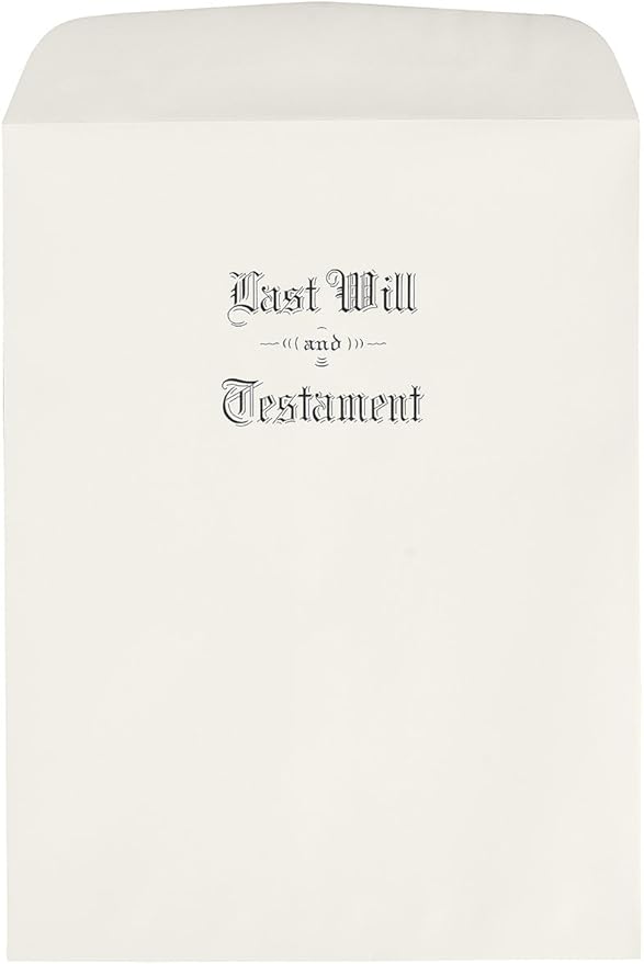 Oversized Last Will & Testament Envelopes Office Products