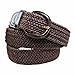 Luxury Divas Brown Braided Elastic Stretch Belt Size 3X