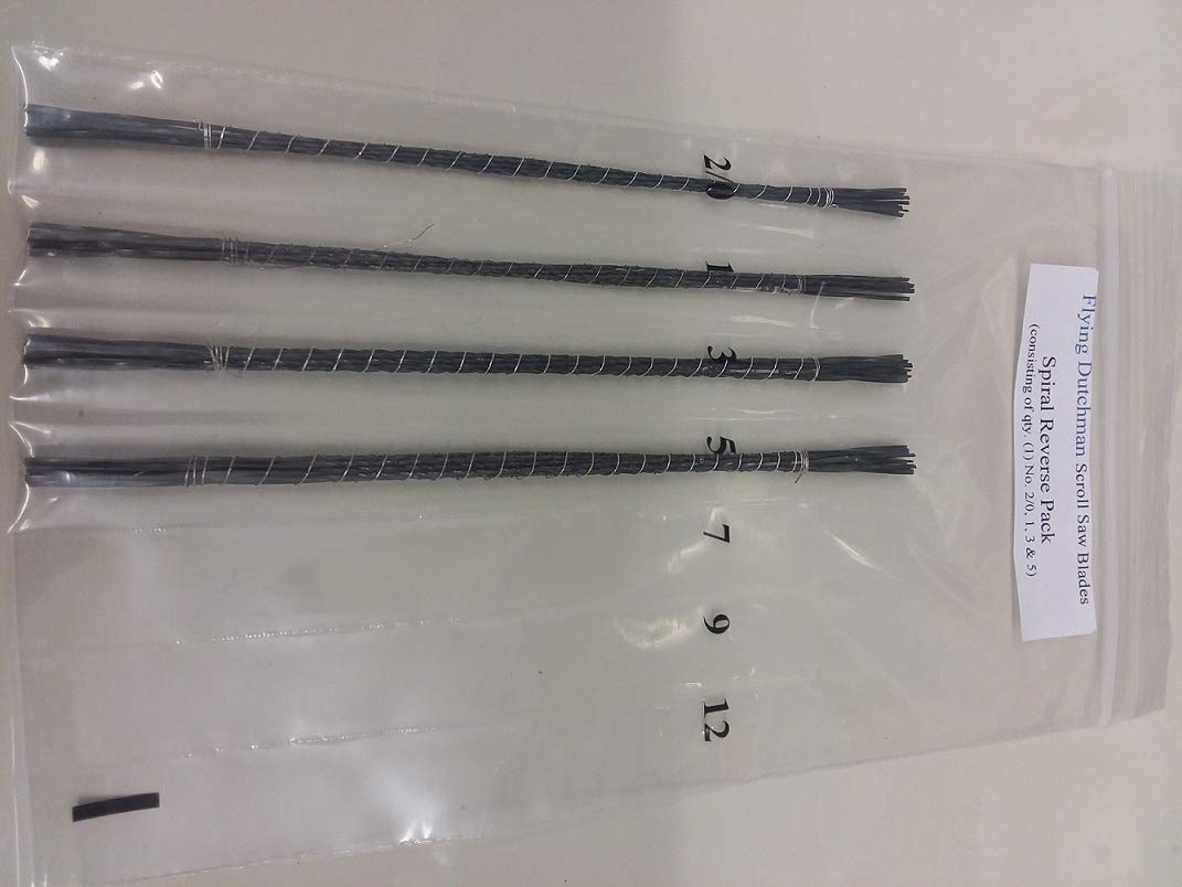 4 Dozen Spiral Reverse Flying Dutchman Scroll Saw Blades Variety Intro