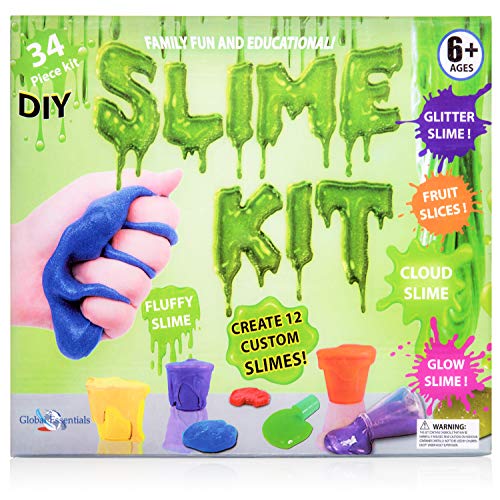 DIY Slime Kit - Ultimate 34 Piece Slime kit for Girls & Boys - Make 12 batches of Clear, Colored, Fl - //coolthings.us