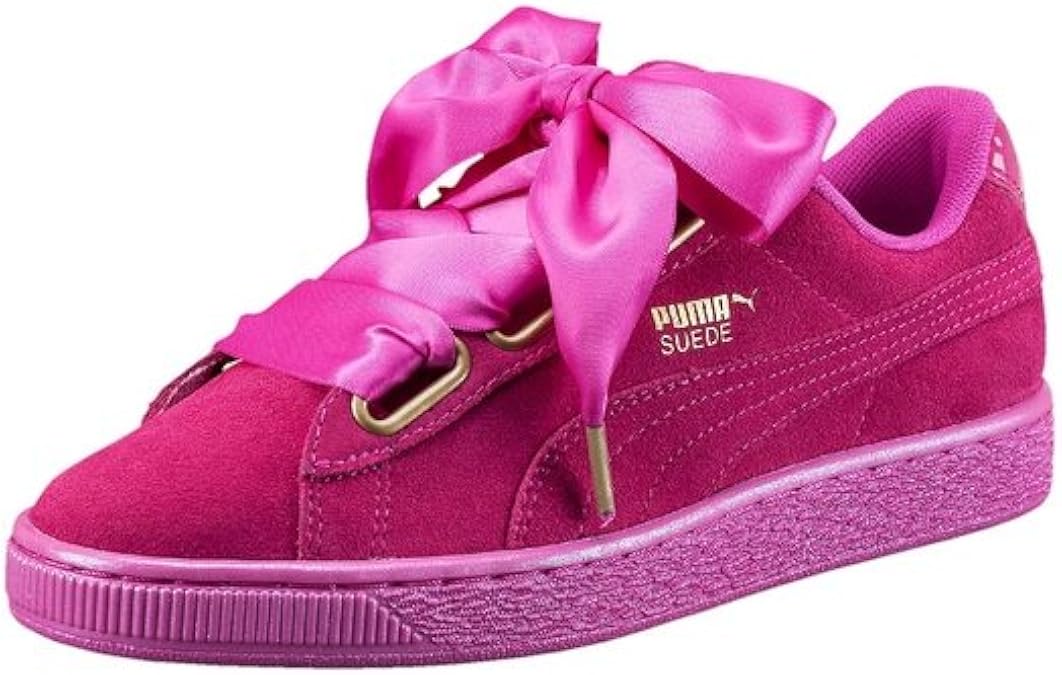 puma suede heart rose