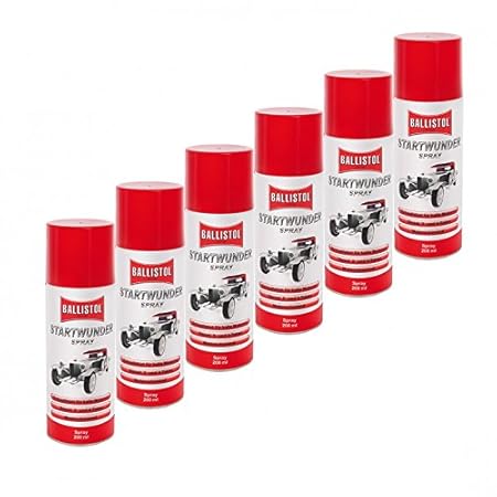 BALLISTOL Startwunder 6 Ds. Spray 200 ml 25500 Startpilot Startspray Starthilfe