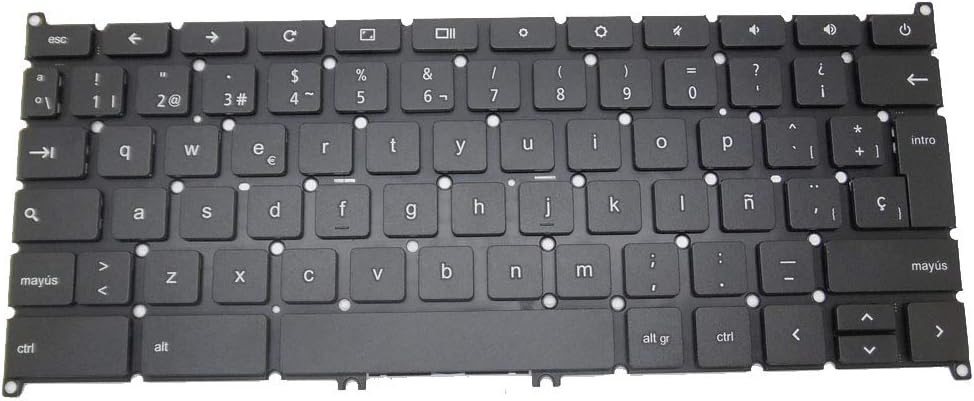 GAOCHENG Laptop Keyboard for Acer Chromebook C740 NSK-RB0SQ 0S AEZHQP00010 9Z.NBRSQ.00S NK.I1117.03U Spain SP Without Frame