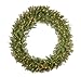 National Tree Company Pre-Lit Artificial Christmas Wreath, Green, Norwood Fir, White Lights, Christmas Collection, 60 Inches