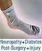 Premium Conductive Socks Pair Package for TENS Pain Treatment, Earthing, Tarsal Tunnel, Inflammation, Arthritis, Nerve and Joint Pain Electrotherapy (1 Pair - Silver Thread – One Size Fits Most)