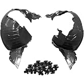 Parts N Go 2007-2011 Versa Fender Liner Set with Clips Front Driver &amp; Passenger Side Left Right NI1248114 NI1249114 63843EL05B 63842EL05B