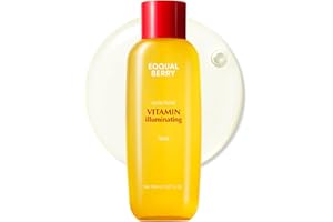 EQQUALBERRY Vitamin Illuminating Toner - Brightening Vitamin C & Niacinamide 3% | Gentle Daily Exfoliating | Skin-Prep Hydration for Glowy Skin | Holiday Gifts (5.07 fl.oz / 150ml)