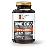 BodyVega Omega 3 Fish Oil, Max EPA & DHA, 120 Count