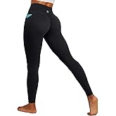 IUGA Invisible Scrunch Butt Lifting Leggings for Women No Front Seam Workout Leggings with Pockets Tummy Control Yoga Pants
