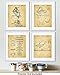 Pizza Patent Wall Art Prints - set of Four (8x10) Unframed - wall art decor for pizza lovers