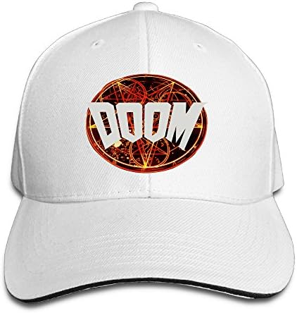 VenC Hats Plain Baseball Cap Comfortable DOOM Cap White