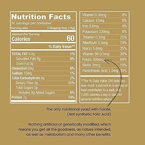 Nutritional Yeast Flakes Seasoning, Nooch for Vegan Cheese Powder