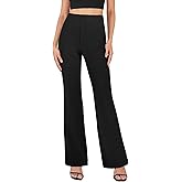 AB-Eleven Womens Dress Pants Business Casual Work Pants with Pockets Pull On Flare Office Slacks High Waist Stretchy Trousers