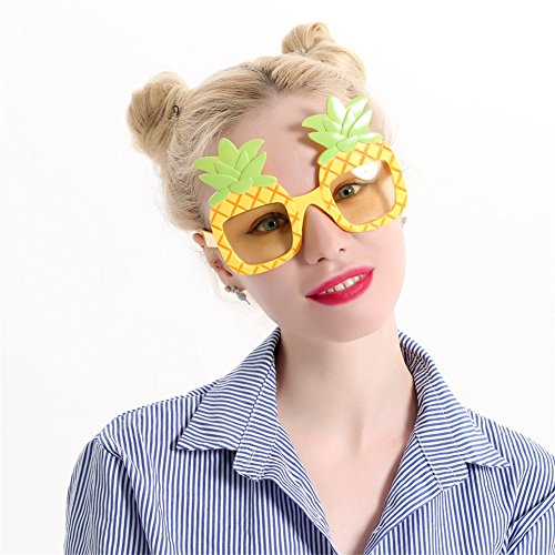 Pineapple Sunglasses – Tropical Beach Party Favors, Novelty Shades, Party Toys, Funny Costume Glasses Accessories for Kids & Adults - Thumbnail 2