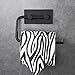 Labkiss Toilet Paper Holder Self Adhesive, 304 Stainless Steel Roll Tissue Holder Hanger, No Drill, Heavy Duty, Waterproof, Modern Wall Mounted Towel Holder for Bathroom Kitchen Toilet, Matte Black