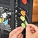 Wrap-It Storage - Mini Multi-Color Cable Labels (60 Pack) - Colorful Charger & Wire Labeler