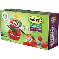 Mott's No Sugar Added Mixed Berry Applesauce, 3.2