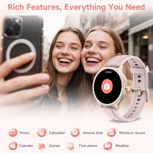 Smart Watch for Men Women, Bluetooth Call/AI Voice, 1.27" DIY Dial Smartwatch with 100+ Sport Modes, IP68 Waterproof Watch with Heart Rate Sleep SpO2 Step Monitor, Fitness Watch for Android iOS Phone